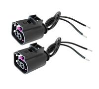 Prise capteur voiture Compatible Avec A1 A2 A3 A4 A5 A6 A7 A8 Q3 Q5 Q7 Connecteur Femelle Étanche À 2 Broches Injecteurs De Carburant Réparation De Prise De Faisceau De Câbles 4D0971992(2pcs)