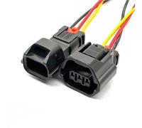 Prise capteur voiture Compatible Avec Mitsubishi 3 Broches 7283-8730-30 MG641234-5 1,2 Mm Connecteur De Capteur D'arbre À Cames Pour Fil De Vitesse Automatique(2pcs Male Fmale)