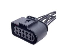 prise capteur voiture Compatible Avec VW 2 3 4 5 6 8 10 Broches 3,5 Mm Connecteur Étanche Pour Bobine D'allumage Automatique, Capteur De Klaxon Avec Câble 1J0973722 1J0973723(10P of 1J0973735)