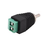 Prise Cinch vers borne à vis, fiche Cinch 15 Parties vers borne à vis AV Adaptateur de Connexion Audio/vidéo pour Microphone, Casque, Audio-vidéo AV PC