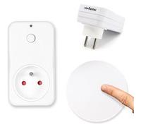 Prise commandable à distance FISHTEC Avec Interrupteur Blanc G