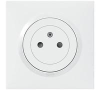 Prise complète 2P+T LEGRAND - Surface blanc avec griffe