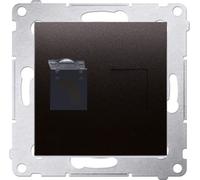 Prise comuter UAE RJ45 cat.6 (module) anthracite mat contact Simon 54 Premium D61.01/48