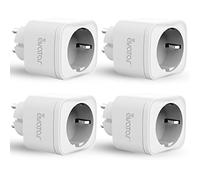 Prise Connectée Alexa/Google Home, Prise WFi Intelligente, Smart Plug 16A, Commande Vocale, Programme de Temps, Économie d'Énergie par Avatar Controls