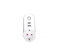 Prise Connectée Compatible Alexa Google Home 2 Ports USB Wifi Adaptée Eu YONIS