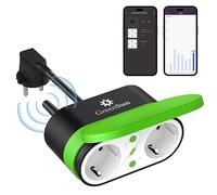 Prise Connectée Exteriéure Étanche, Prise WiFi Connectée et Intelligentes | Prise Connectée avec Minuterie, Mesure de Courant, Commande vocale Alexa/Google Home, Smart Life App Contrôle