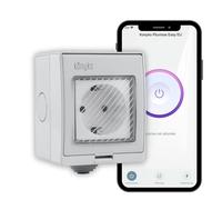 Prise connectée extérieure Konyks Pluviose Easy EU - WiFi + BT, IP 55, 16A, 3680W, Compteur de consommation, Compatible Alexa et Google Home, automatisations faciles