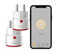 Prises connectées Konyks Priska MAX 3 FR DUAL PACK - WiFi+BT, Fonctions avancées, 16A, compteur de consommation, compatible Alexa, Google Home & Tuya, lot de 2