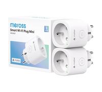 Prise Connectée Matter (FR), 16A Prise WiFi Compatible avec Apple Home, Alexa et Google Home, 2 Prises avec Mesure d'Énergie