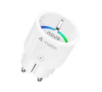 Prise Connectée Matter WiFi, 16A/3680W, Certifiée TÜV, Suivi de consommation, Intégration facile à Home Assistant, Compatible Alexa, Google/Apple Home, SmartThings & Tuya,