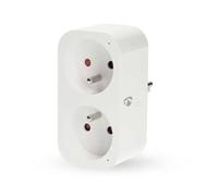 Prise Connectée - NEDIS - Double SmartLife - Wattmètre - Minuterie - 3680W