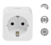 Prise connectée Nedis zbp131fwt avec compteur d'énergie Blanc