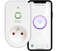 Prise connectée Priska+Easy FR - WiFi + BT, 16A, 3680W, compteur de consommation, compatible Alexa et Google Home, automatisations faciles