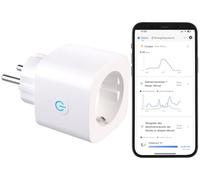 Prise connectée SF-605.avs avec wattmètre bidirectionnel [Luminea]