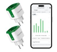Prise Connectée Smart Life - 2PCS Prise Intelligente Programmable | Prises Connectées Commande Vocale Compatible avec Alexa et Google Home Compteur d'Énergie Télécommande APP Tuya, 2,4GHz WiFi