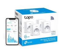 Tapo Prise connectée WiFi P110 – 16A Type E, suivi conso, Alexa/Google – Pack 4 (FR)