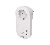 Prise Connectée Wi-Fi avec Emetteur 433 MHz et Fonction Minuterie Blanc