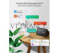 Prise Connectee Wifi Alexa Google Tuya Smartlife, Modele: 1pc