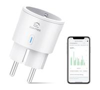 Prise Connectée WiFi, EIGHTREE Mini Prise Intelligente, 16A 3680W, Compatible avec Alexa, Google Home, SmartThings, Suivi de la Consommation d'énergie, 2,4 GHz Requis