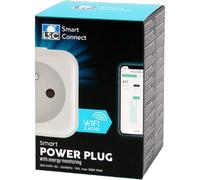 Prise Connectée WiFi LSC Smart Connect avec Suivi de Consommation d'Énergie, 3680W, Compatible Alexa & Google Home, Contrôle à Distance via App, Idéal pour Maison Connectée et Économies d'Énergie