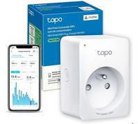 Tapo Matter Prise Connectée WiFi, Suivi de consommation, 16A Type E, Compatible avec Alexa, Google Home et SmartThings, Contrôler le radiateur, le chauffage, Économie d'énergie, Tapo P110M(FR)