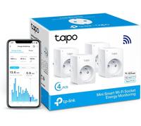 Prise Connectée Wifi, Suivi De Consommation, 16A Type E, Compatible Avec Alexa Et Google Home, Contrôler Le Radiateur, Le Chauffage, Économie D'Énergie, Commande Vocale, P110(4-Pac[MAT790712]