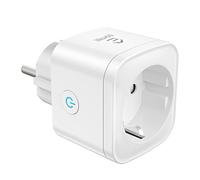 Prise Connectée WiFi (Type F), Prise Intelligente EIGHTREE, Compatible avec Alexa, Google Home, SmartThings, Suivi de la Consommation d'énergie, Contrôle de l'App Smart Life, 16A, Pack de 1
