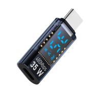 Prise convertisseur USB type C femelle - Adaptateur de port haute vitesse | Ligne de charge compacte, pointe de lecture numérique, avec utilisation en voiture pour une configuration rapide de
