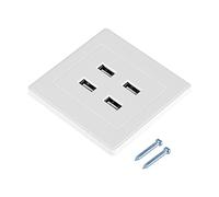 Prise Courant Murale USB, 4 Ports USB Prise Courant DC 5v Adaptée Aux Téléphones, Téléphones Intelligents, Appareils Photo, Produits Numériques(110 ~ 250 V)
