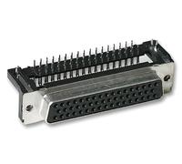 Prise, D, PCB, R/A, 50 voies, connecteurs sous-miniatures D, Qté. 1 | 09 66 552 7611