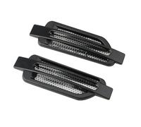 Prise D'Air Capot 2 Pièces Capot De Ventilation Latéral Universel Sortie D'air Évents Décoratifs Capot De Ventilation Véhicule Turbo Capot Turbine Couvercle De Moteur Auto Décoratif(Black)