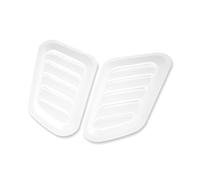 Prise D'Air Capot 2 Pièces Capot De Ventilation Universel Sortie D'air Évents Décoratifs Capot De Ventilation Véhicule Turbo Capot Turbine Couvercle De Moteur Auto Grille Décorative(4)