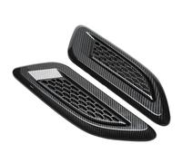 Prise D'Air Capot Compatible Avec Peugeot 206 207 2015-2021 2022 2023 Capot Extérieur De Voiture Scoop Décoration Couverture Turbo Bonnet Turbine Moteur Couvercle Bonnet Vent Garniture(Carbon Look)