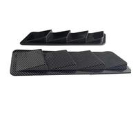 Prise d'Air Capot de Voiture 2pcs Persiennes Universelles Pour Capot Prise D'air Vent Bonnet Spoiler Panneau De Refroidissement Garniture Pièces De Tuning Auto Décoration Carrosserie(Black2)