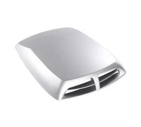 Prise d'Air Capot de Voiture Voitures Universelles Prise D'air Flux D'air Capot Scoop Vent Bonnet Couvercle Style Voiture Accessoires Décoratifs Auto Pièces Tuning(Silver)