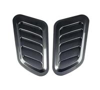 Prise d'air de Voiture Capot décoratif en Fibre de Carbone pour Voiture, Couvercle de Ventilation, Flux d'air, décoration(1pair Carbon Fiber)