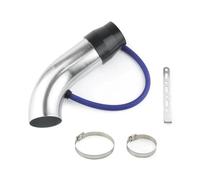 Prise d'air de Voiture Système d'admission d'air Froid pour Voiture, 3 Pouces, 75 mm, Tube d'induction Turbo, Couleur Argent, Noir, Rouge(Silver)