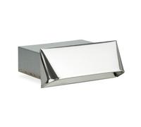 Prise d'air frais pour conduit plat 200 x 90 mm acier inoxydable