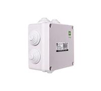 Prise d'air industrielle n/t 129 x 129 x 61 avec 7 raccords d'accélérateur IP55 Gris 2701-02 Hotte électroplast 5902431691596