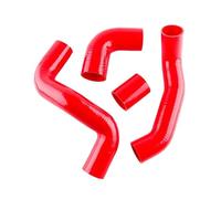 Prise D'Air Pour Land Pour Rover Pour Freelander 1 TD4 2.0 Turbo Intercooler Tuyaux En Silicone Tube Kit Complet 4 Pièces Tube D'admission (Couleur : Rouge)