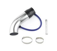 Prise D'air Tuyau Flexible Pour Voiture Système D'admission D'air Froid Universel En Aluminium 3'' 75 Mm Pour Voiture Tube D'induction Turbo Couleur Argent Noir Rouge(Argent)