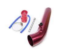 Prise D'air Tuyau Flexible Pour Voiture Tuyau D'admission D'air Universel En Aluminium De 76 Mm Pour Entrée Froid Kit Tubes Conduit 3 Pouces Avec Caoutchouc 63(Long red)