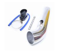 Prise D'air Tuyau Flexible Pour Voiture Tuyau D'admission D'air Universel En Aluminium De 76 Mm Pour Entrée Froid Kit Tubes Conduit 3 Pouces Avec Caoutchouc 63(Long silver)