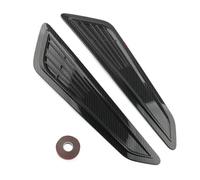 Prise d'air universelle en plastique ABS for capot de voiture, grille d'aération avant, compatible avec Ford, Audi, Honda, 2 pièces(MR-5571 Carbon)