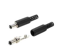 Prise d'alimentation cc 5.5 * 2.1MM/5.5 * 2.5, connecteurs électriques de 9mm de longueur, adaptateur de bornes de fil de prise mâle(5.5x2.1MM,2 piece)