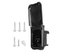 Prise d'alimentation fiable et étanche 16 A pour camping-car, avec charge à courant élevé et témoin lumineux, double fixation pour une performance stable dans des conditions extérieures (noir)