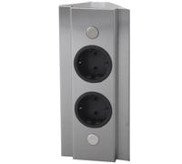 Prise D'Angle En Acier Inoxydable 2-Fois Prise De Cuisine Orsa Multiprise