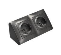Prise d'angle Prise de Cuisine Prise 2 Prise USB Prise Prise 45° Prise de Cuisine Anthracite