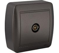 Prise d'antenne pour TV et radio Solera Mural Graphite