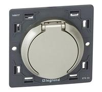 Prise d'aspiration centralisée Legrand Céliane - Contact électrique - Couleur Titane